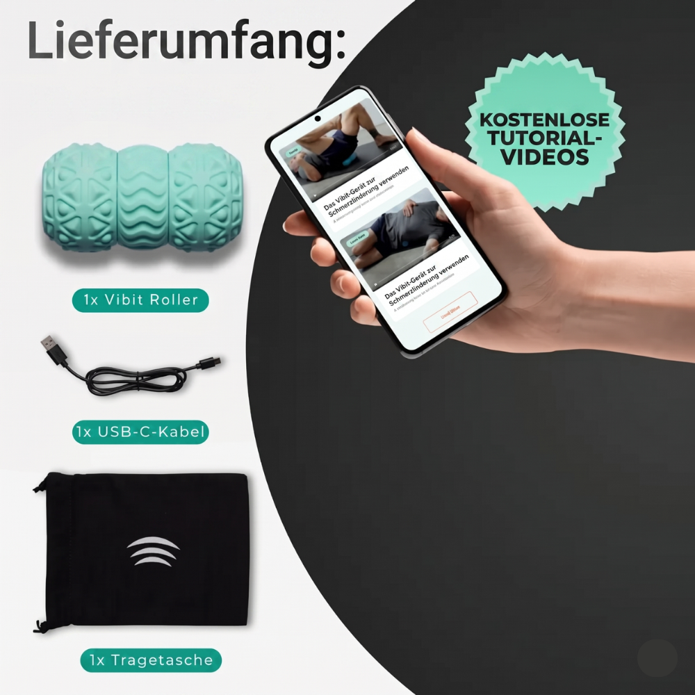 Tragbare vibrierende Massagerolle